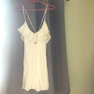 Free people cream colored mini dress